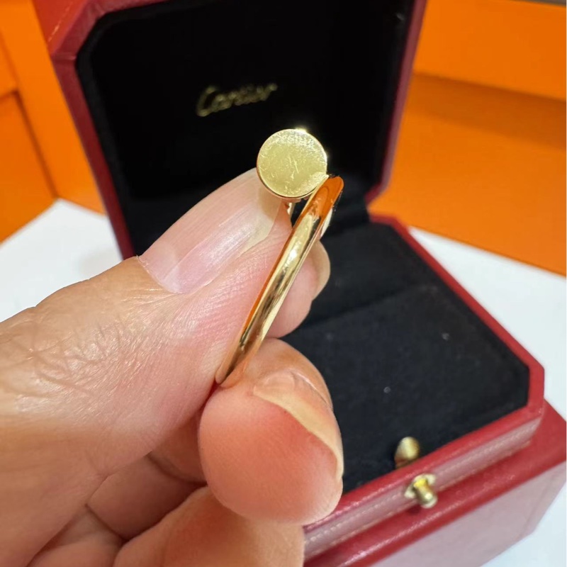 ✨Cartier 玫瑰金釘子戒指 999999新 尺寸50碼-3