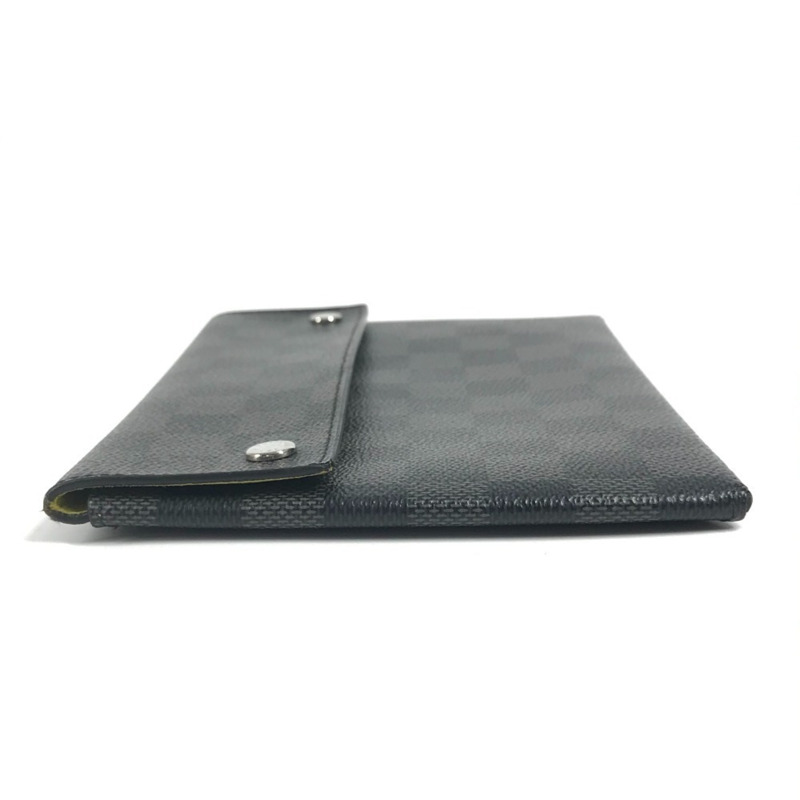 路易威登 N60255 Damier Graphite Alpha 三件套裝（三件組） - 手提包、手拿包、翻蓋包、第二個名片夾、錢包、手拿包，帆布材質，男女通用，黑色-4