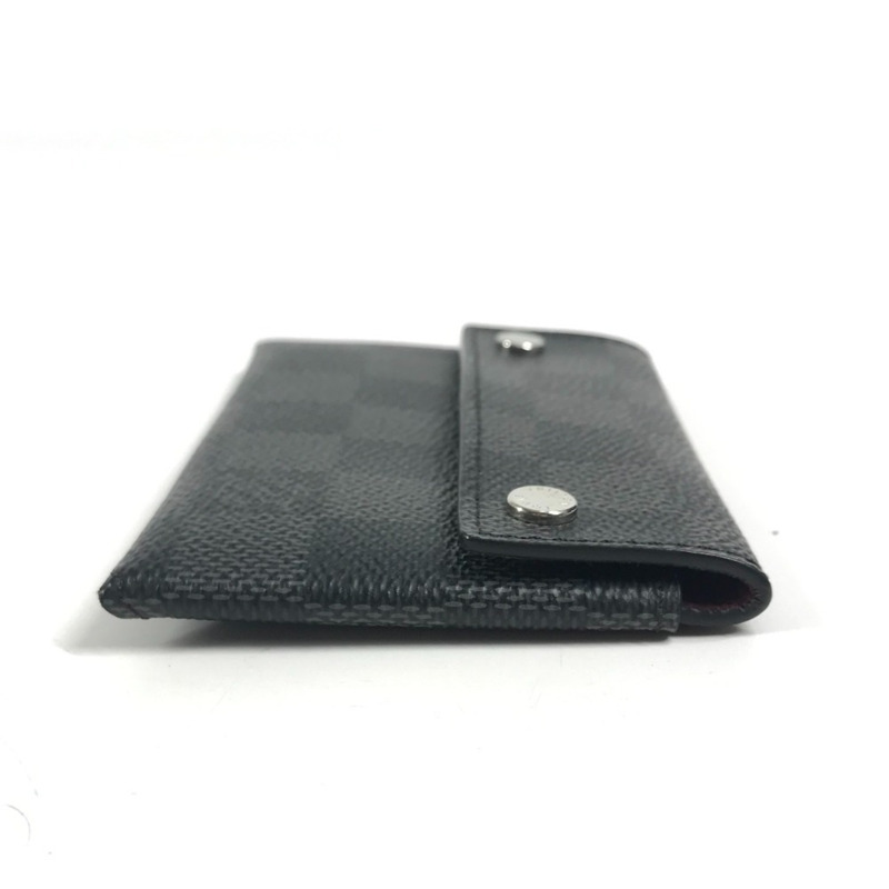 路易威登 N60255 Damier Graphite Alpha 三件套裝（三件組） - 手提包、手拿包、翻蓋包、第二個名片夾、錢包、手拿包，帆布材質，男女通用，黑色-7