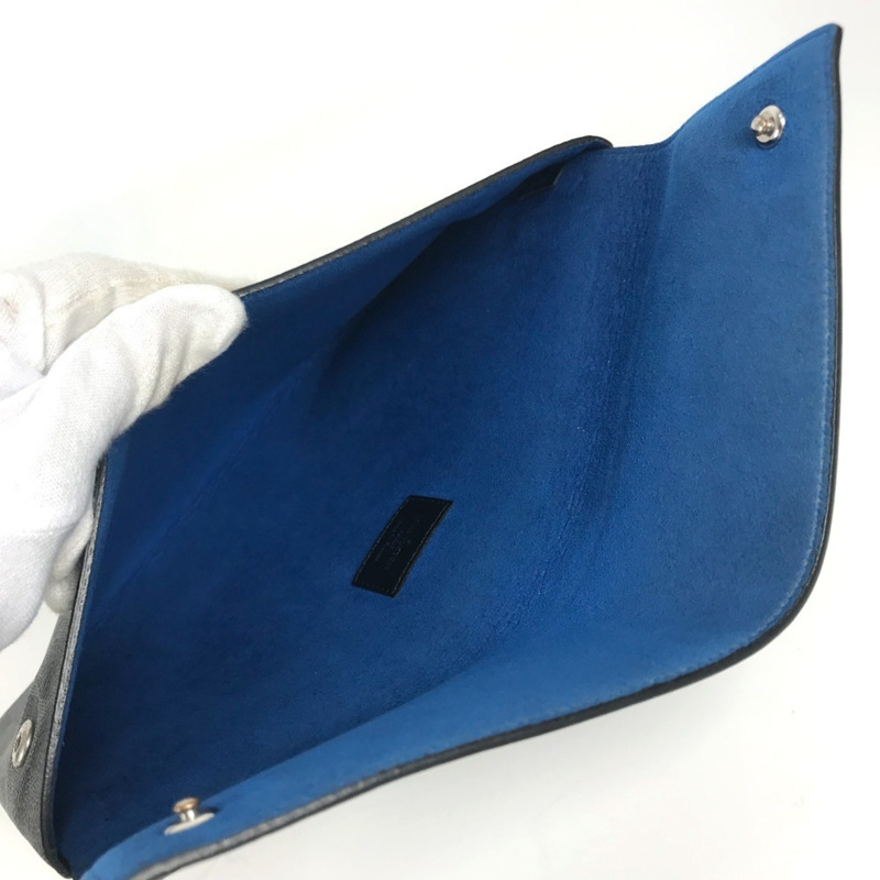 路易威登 N60255 Damier Graphite Alpha 三件套裝（三件組） - 手提包、手拿包、翻蓋包、第二個名片夾、錢包、手拿包，帆布材質，男女通用，黑色-8