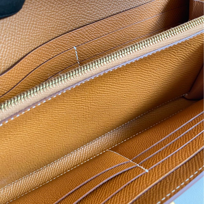 🌈Hermes🧡Kelly Wallet🧡金棕金扣🌟全新未使用🌈Epsom皮🌟長銀包🌟愛馬仕🌟-3