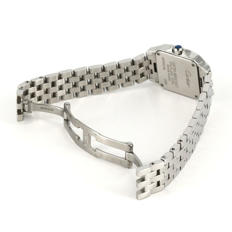 卡地亞 Santos de SM W25064Z5 不鏽鋼石英錶-6