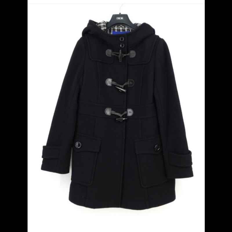 Burberry立領牛角釦連帽外套-2