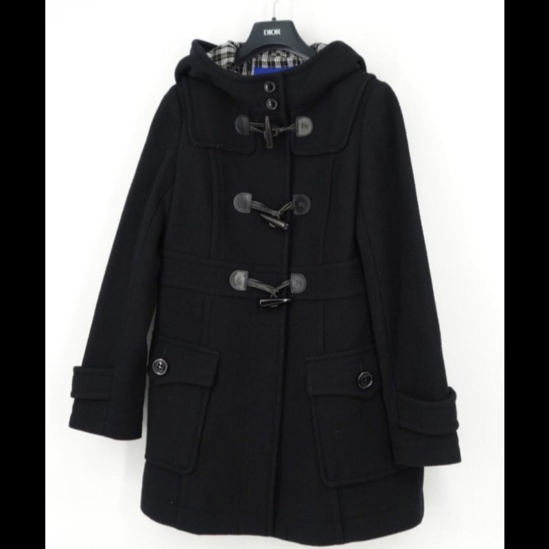 Burberry立領牛角釦連帽外套-3