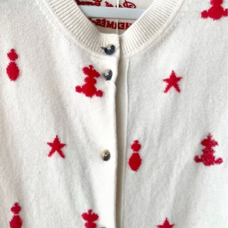 95新 HERMES愛馬仕 毛衣白色女裝38碼 無配件-4