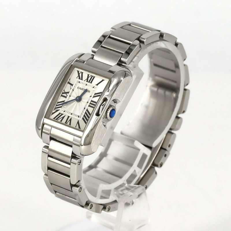 卡地亞 Tank Anglaise SM W5310022 不鏽鋼石英錶-1