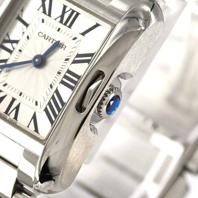 卡地亞 Tank Anglaise SM W5310022 不鏽鋼石英錶-3