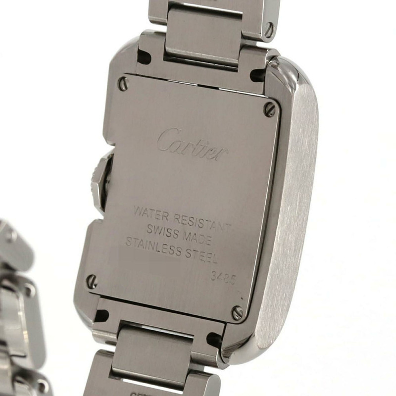 卡地亞 Tank Anglaise SM W5310022 不鏽鋼石英錶-5