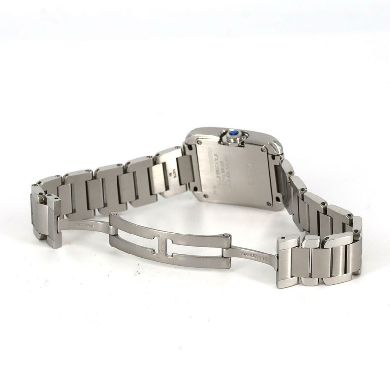 卡地亞 Tank Anglaise SM W5310022 不鏽鋼石英錶-6