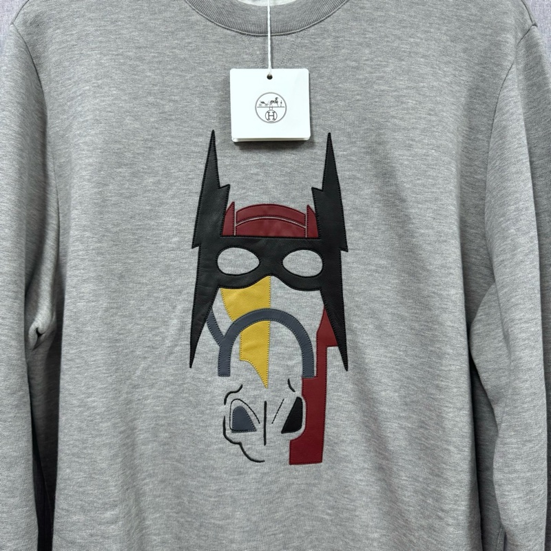 愛馬仕Hermes 馬頭男士衛衣灰 碼數 L 編碼 YI0956 描述 全新未使用 帶吊牌。-2