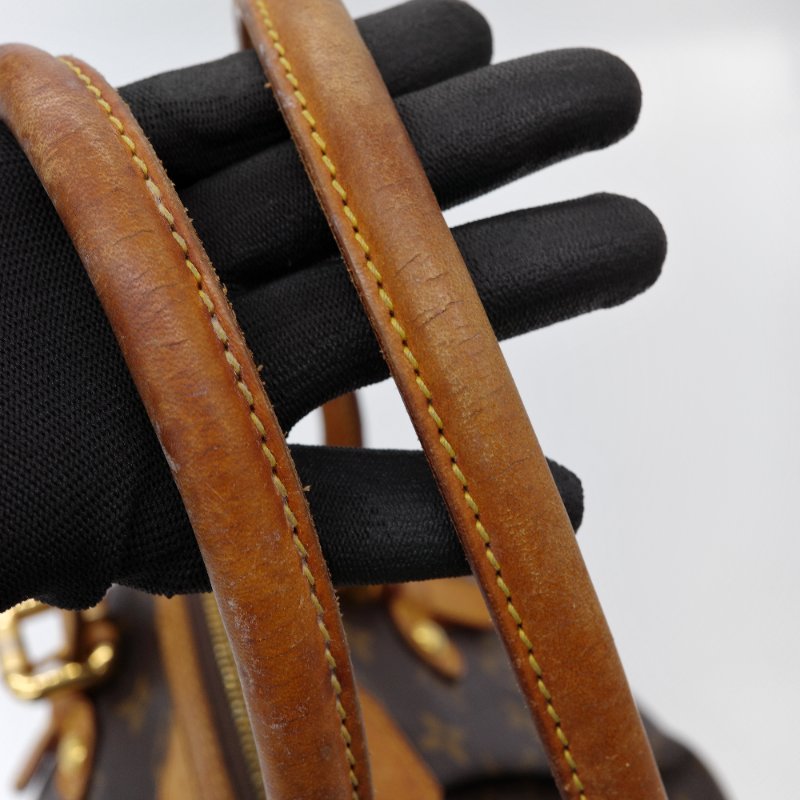 Louis Vuitton 路易威登 Tivoli GM Monogram 棕色 帆布 牛皮 手提包 水餃包-8