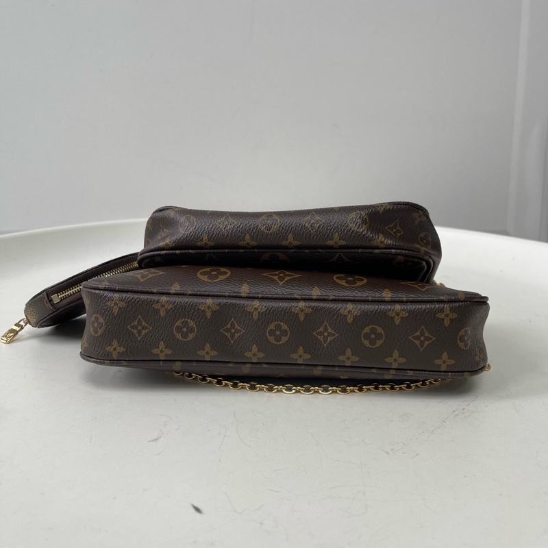 LV/路易威登 綠肩帶老花五合一-3