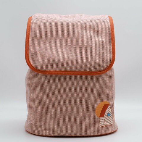 HERMES Les Cabanes後背包 - 橘