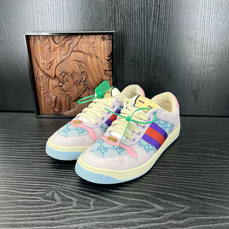 gucci 髒髒鞋 淺藍色 碼數 38 編碼 CH23693 98新-0