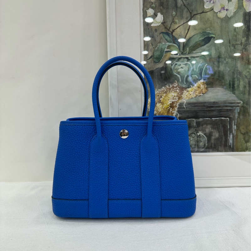 愛馬仕 garden mini花園水妖藍銀扣 k刻 有購證-1