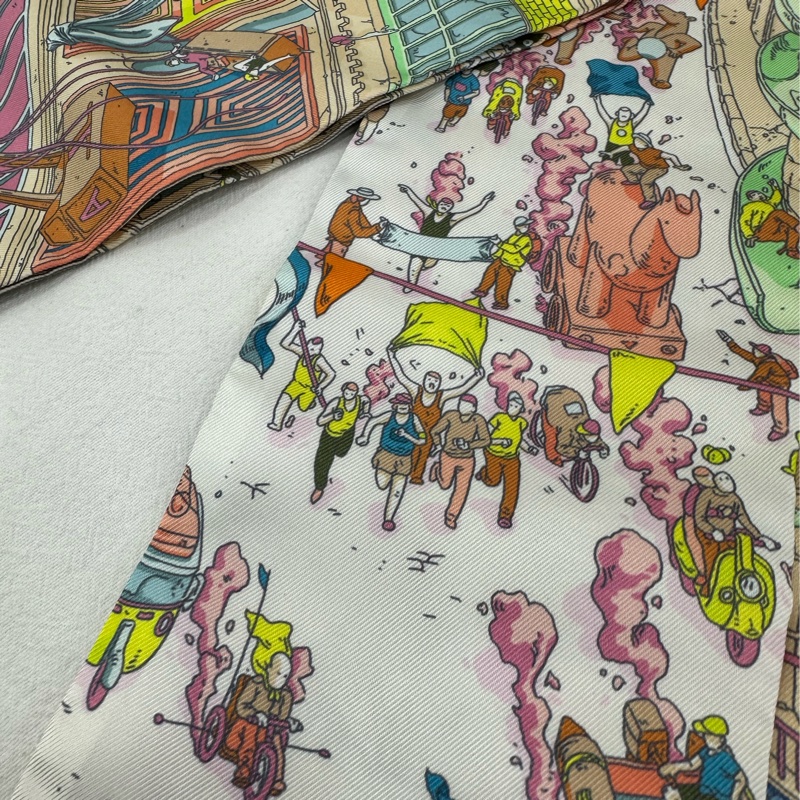 HERMES愛馬仕 絲巾 Twilly 小馬驛站長款 全新-2