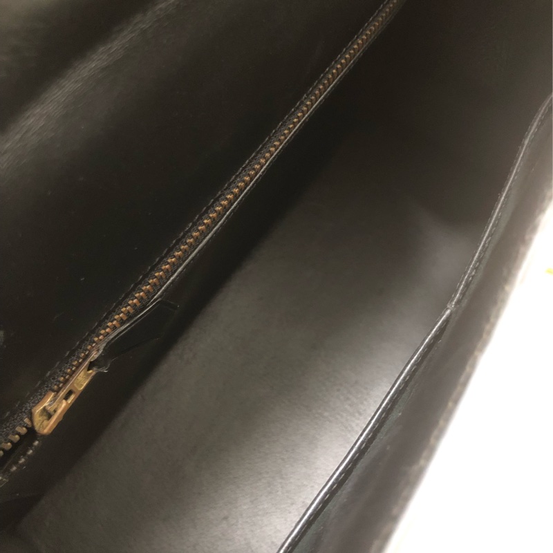 二手Hermes愛馬仕Kelly28黑金box皮，圓圈U刻，很難遇到這麼好品相，沒有開裂皺摺-5