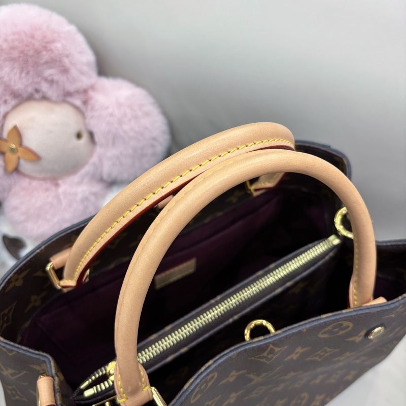 LV 老花中號蒙田，33×23，成色超級新98新-4