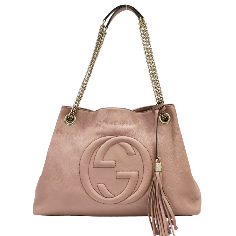 粉色 牛皮 Soho 肩背包 308982【GUCCI 古馳】 308982-0