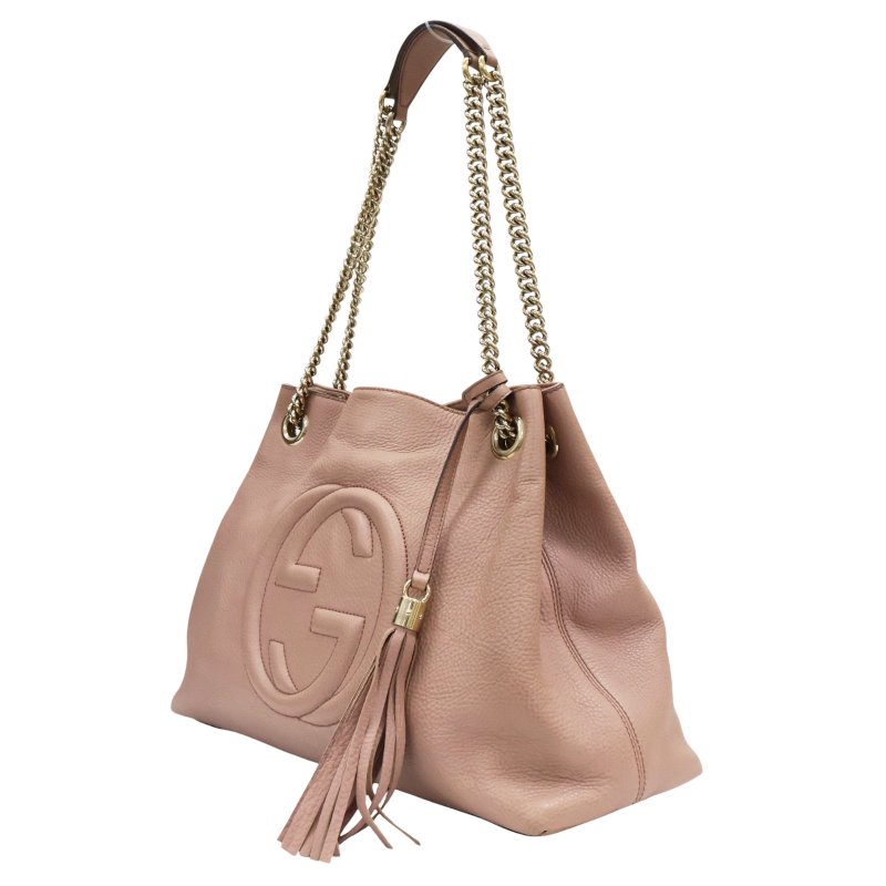 粉色 牛皮 Soho 肩背包 308982【GUCCI 古馳】 308982-2