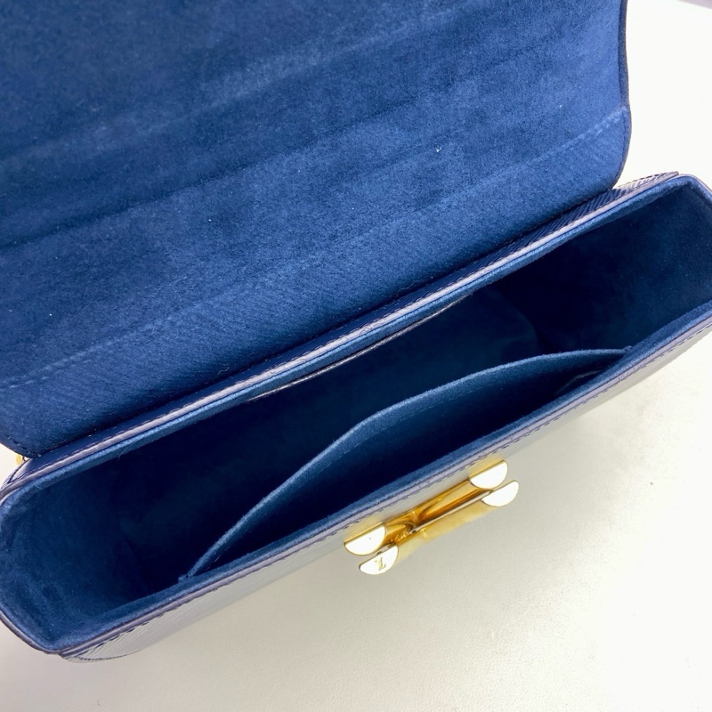 98新LV 路易威登  Twist 系列 藍色水波紋扭扭包 中號  尺寸：23*16*-7