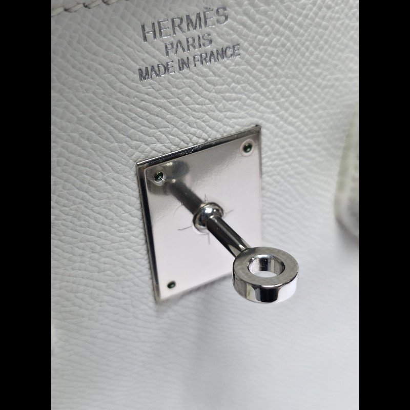 Hermes - Birkin 35白色銀扣-13