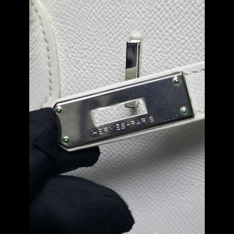 Hermes - Birkin 35白色銀扣-15