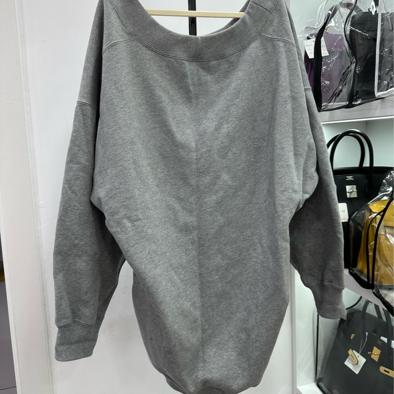 Balenciaga 巴黎世家 灰色刺繡雙B衛衣 M碼-0