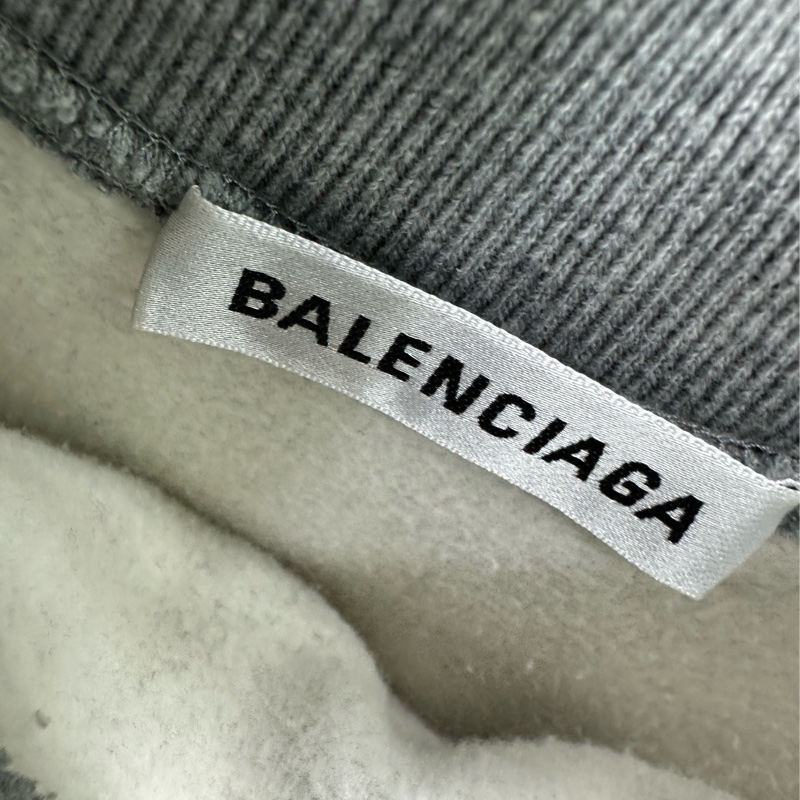 Balenciaga 巴黎世家 灰色刺繡雙B衛衣 M碼-3