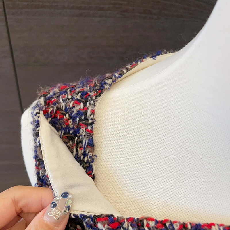 Dior迪奧 毛呢背心上衣/藍色款/36號/99新美品-3