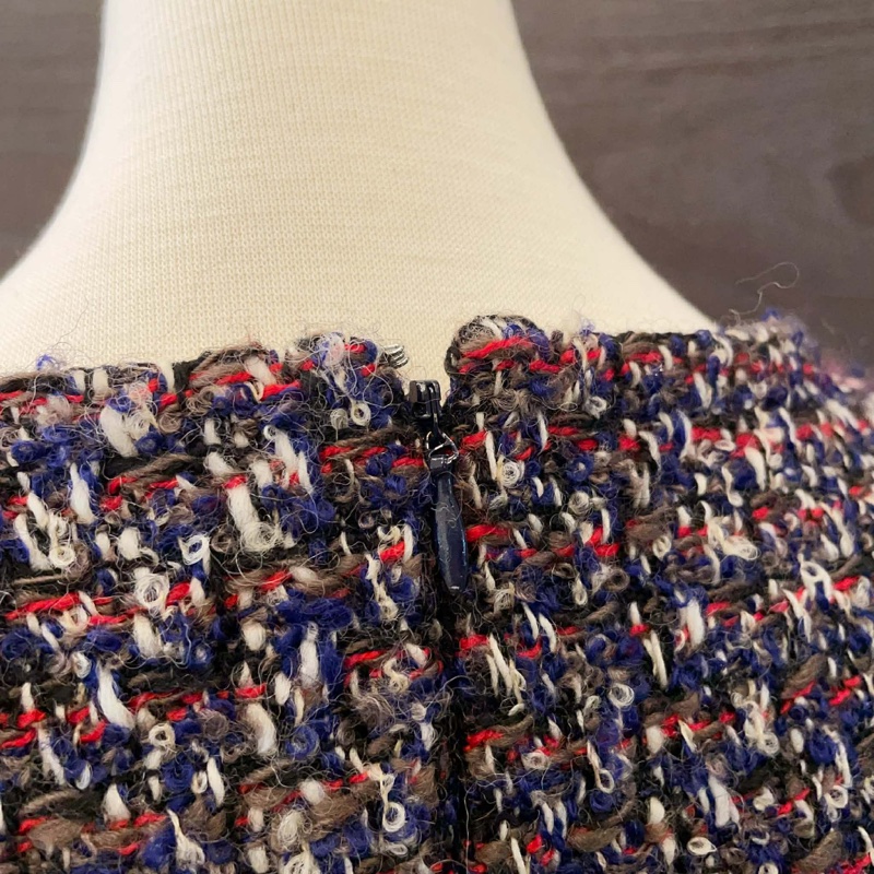 Dior迪奧 毛呢背心上衣/藍色款/36號/99新美品-4