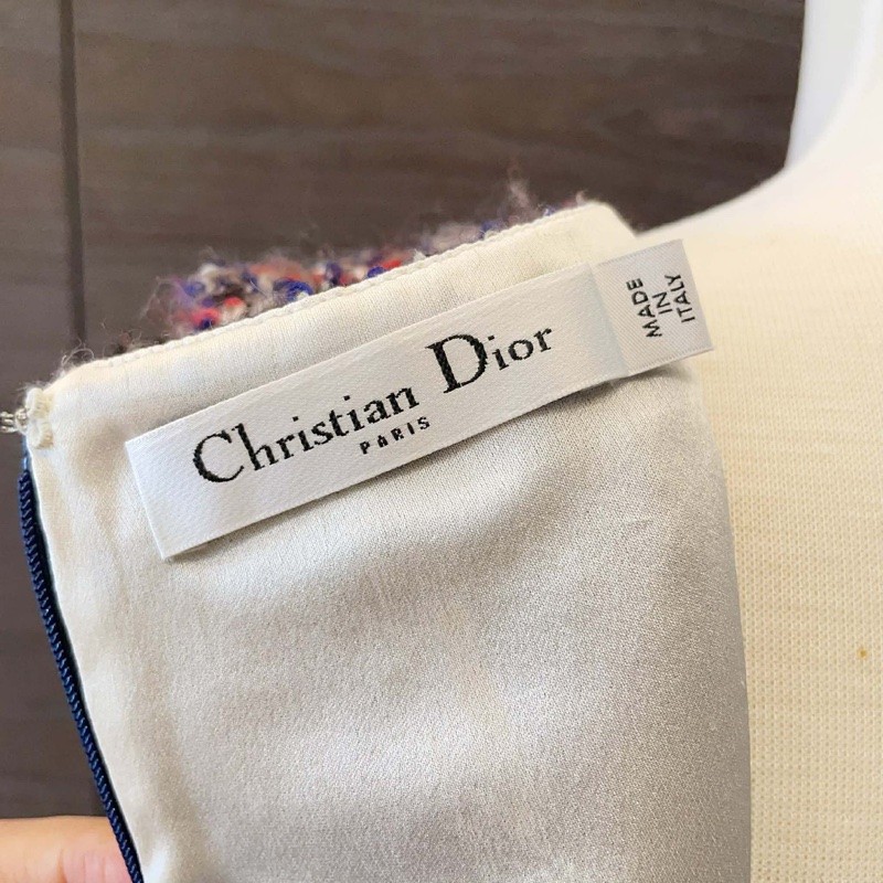 Dior迪奧 毛呢背心上衣/藍色款/36號/99新美品-5