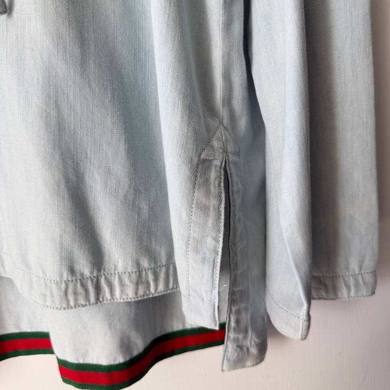Gucci藍色仿丹寧上衣-2