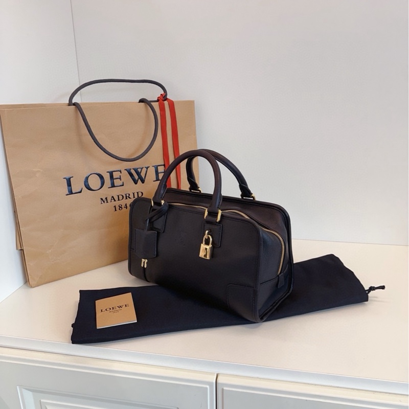 【99新保存品🆕】Loewe 黑金Amazona29亞馬遜波士頓手提包-2