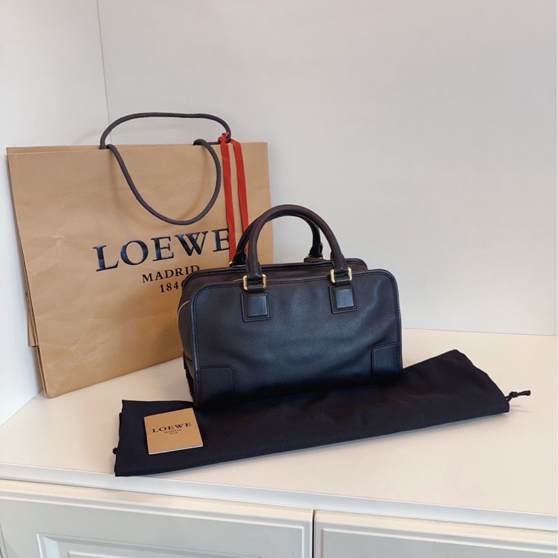 【99新保存品🆕】Loewe 黑金Amazona29亞馬遜波士頓手提包-3