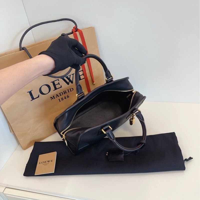 【99新保存品🆕】Loewe 黑金Amazona29亞馬遜波士頓手提包-7