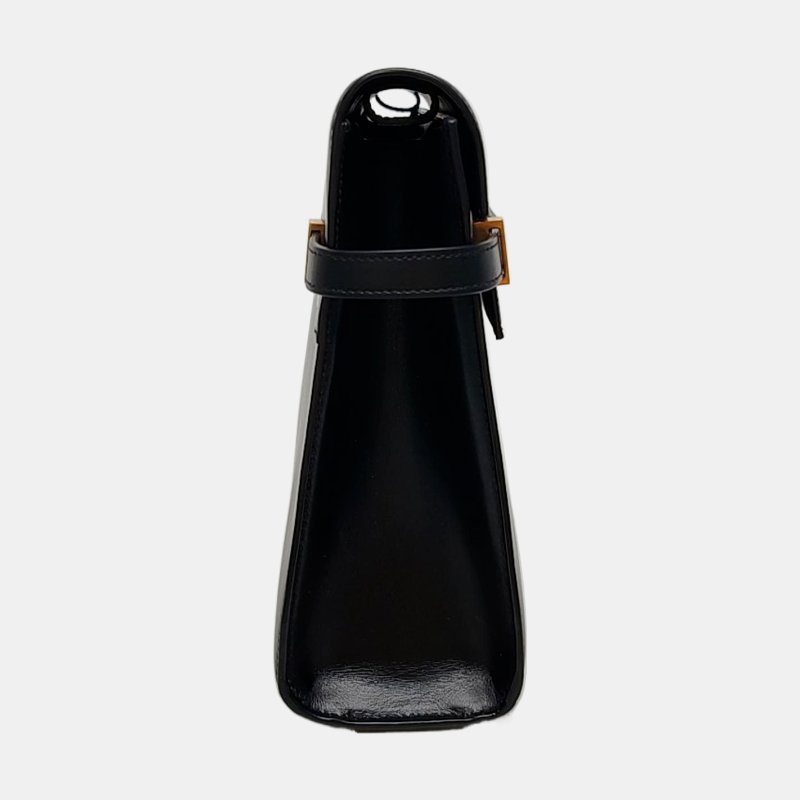 YSL MANHATTAN 黑色牛皮曼哈頓包單肩包 金色五金 可拆卸肩帶-3