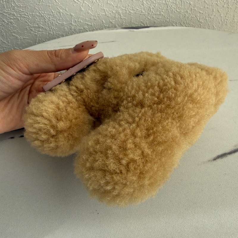 Celine毛毛吊飾 雙面-6