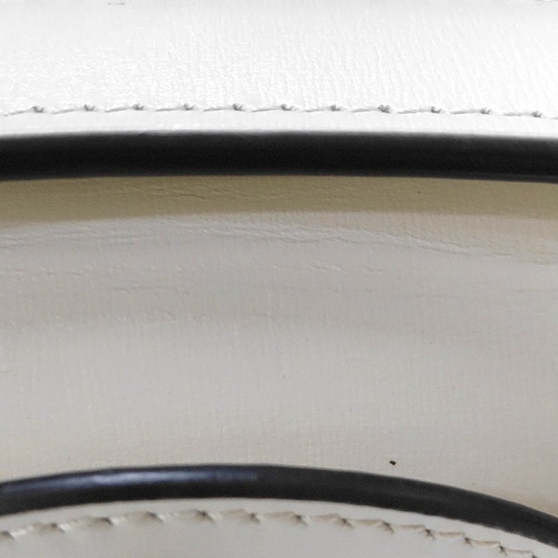 GUCCI Diana小號白色牛皮竹節鉚釘竹節包斜挎包手提包單肩包 金色銀色五金 2條可拆卸肩帶-8