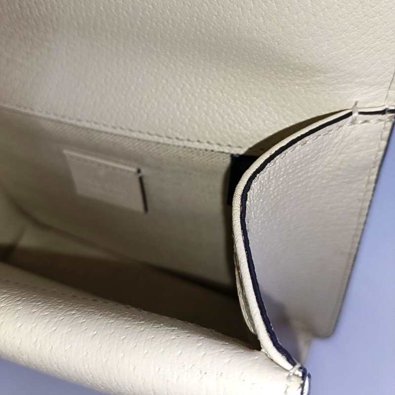 GUCCI Dionysus迷你白色牛皮虎頭鑲嵌酒神包斜挎包單肩包 銀色五金-15