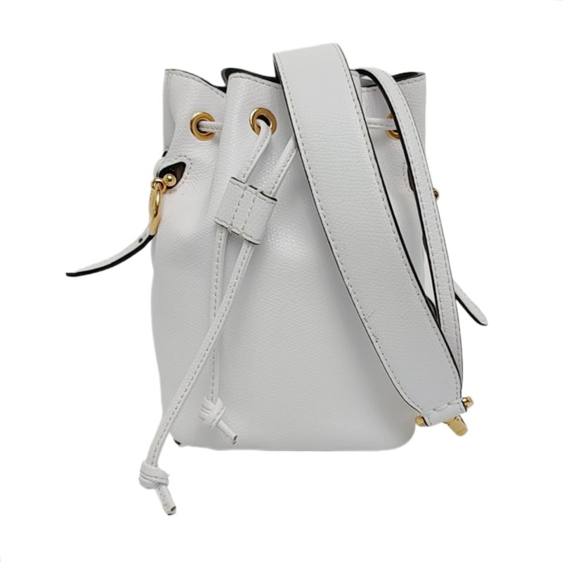 FENDI Mon Tresor迷你白色牛皮斜挎包 金色五金 2條可拆卸肩帶-0