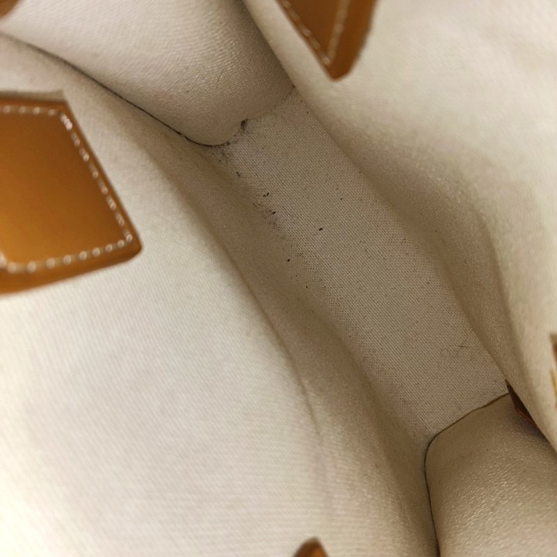 CELINE CABAS CELINE迷你 白色帆布印花单肩包斜挎包手提包金色五金可拆卸肩带-12