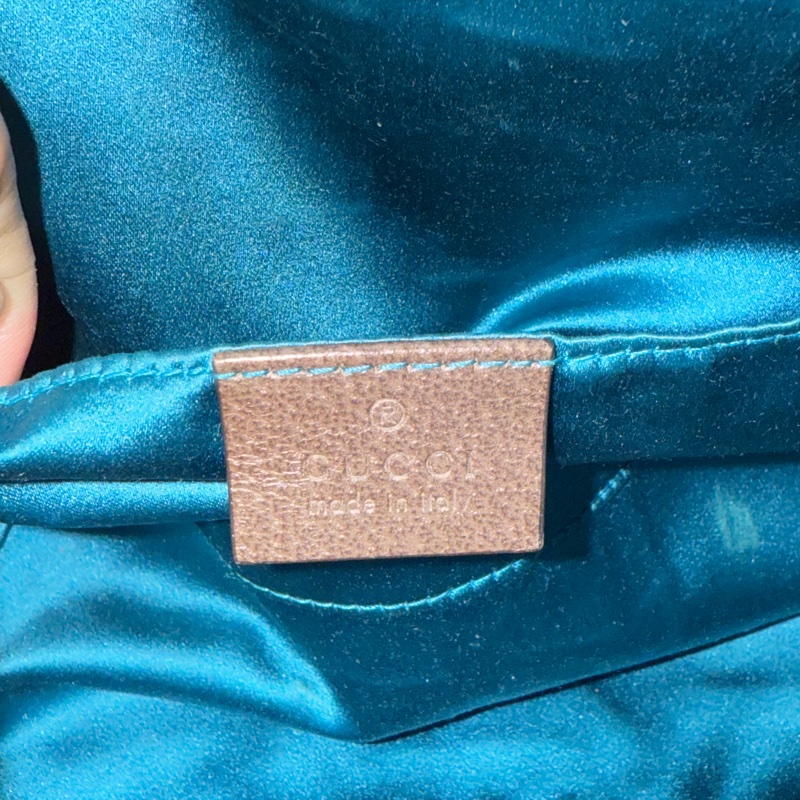 GUCCI 經典雙G貝殼包 斜背包-10