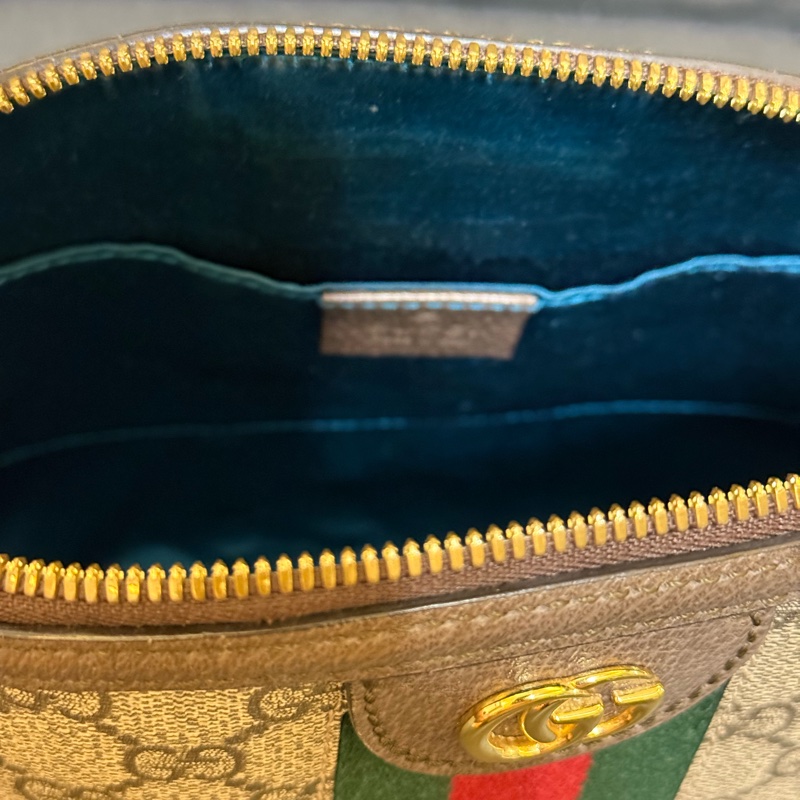 GUCCI 經典雙G貝殼包 斜背包-12