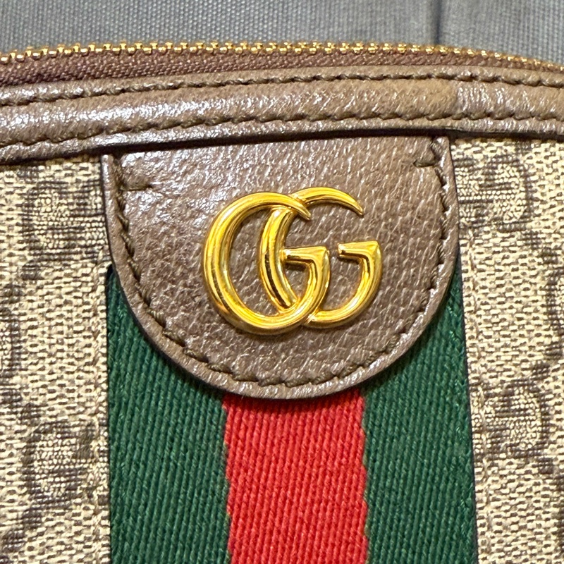 GUCCI 經典雙G貝殼包 斜背包-15
