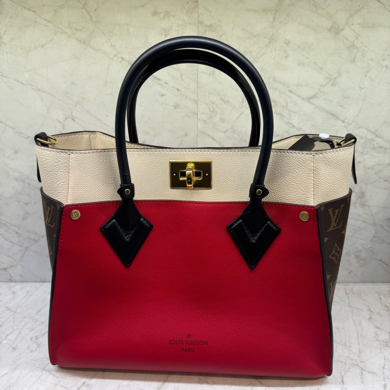 LV ON MY SIDE紅米拼色款 兩用包-0