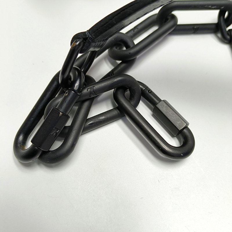 LOUIS VUITTON SOFT TRUNK 黑色塗層帆布老花黑武士單肩包手提包黑色五金可拆卸肩帶-14