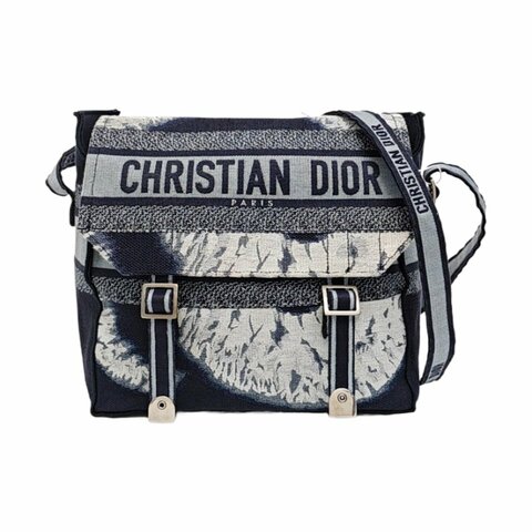 DIOR Diorcamp藍色帆布單肩包