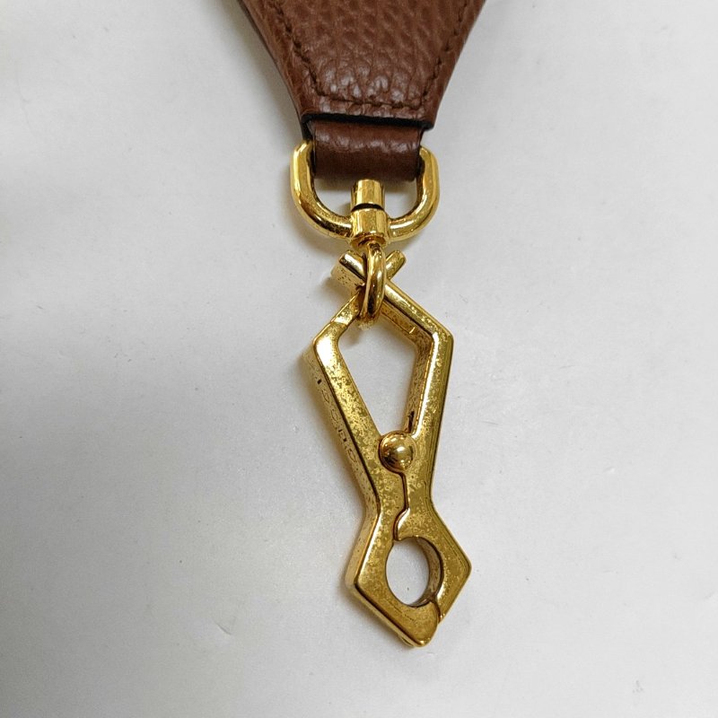 GUCCI Horsebit 1955迷你藍色牛仔布馬銜扣斜挎包單肩包 金色五金 2條可拆卸肩帶-12