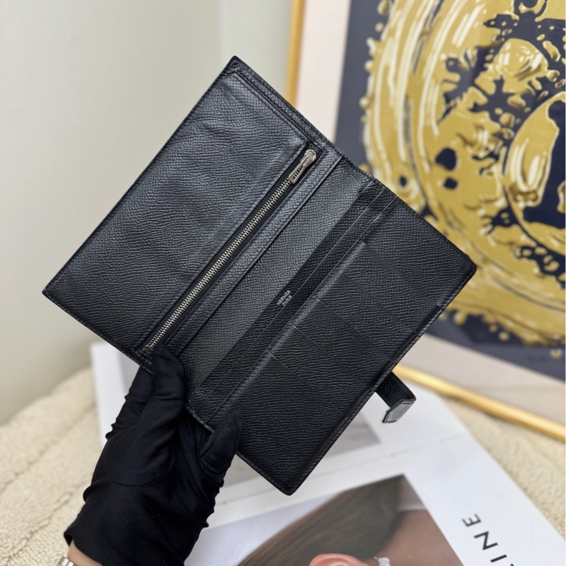 【87🆕】Hermes bearn長款錢包錢夾黑色銀扣-3